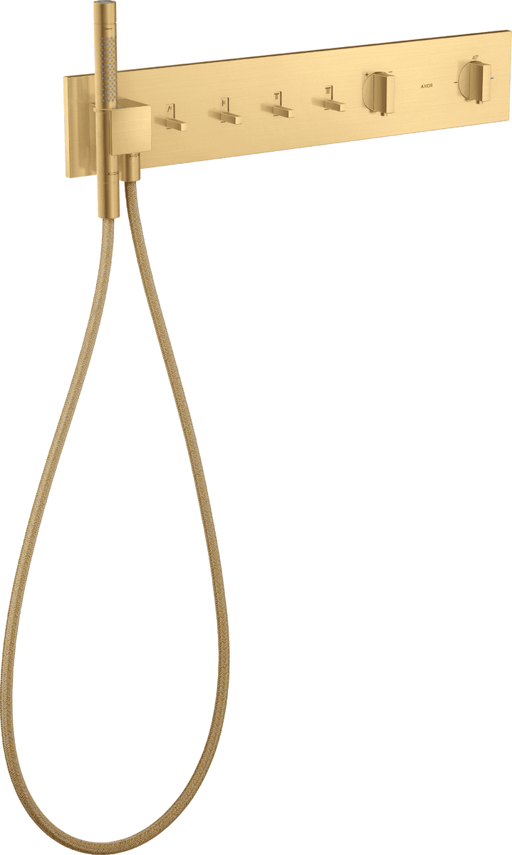 HANSGROHE Modul termostatu AXOR ShowerComposition 610/110 skrytý pro 4 spotřebiče #12573250 - Brushed Gold Optic