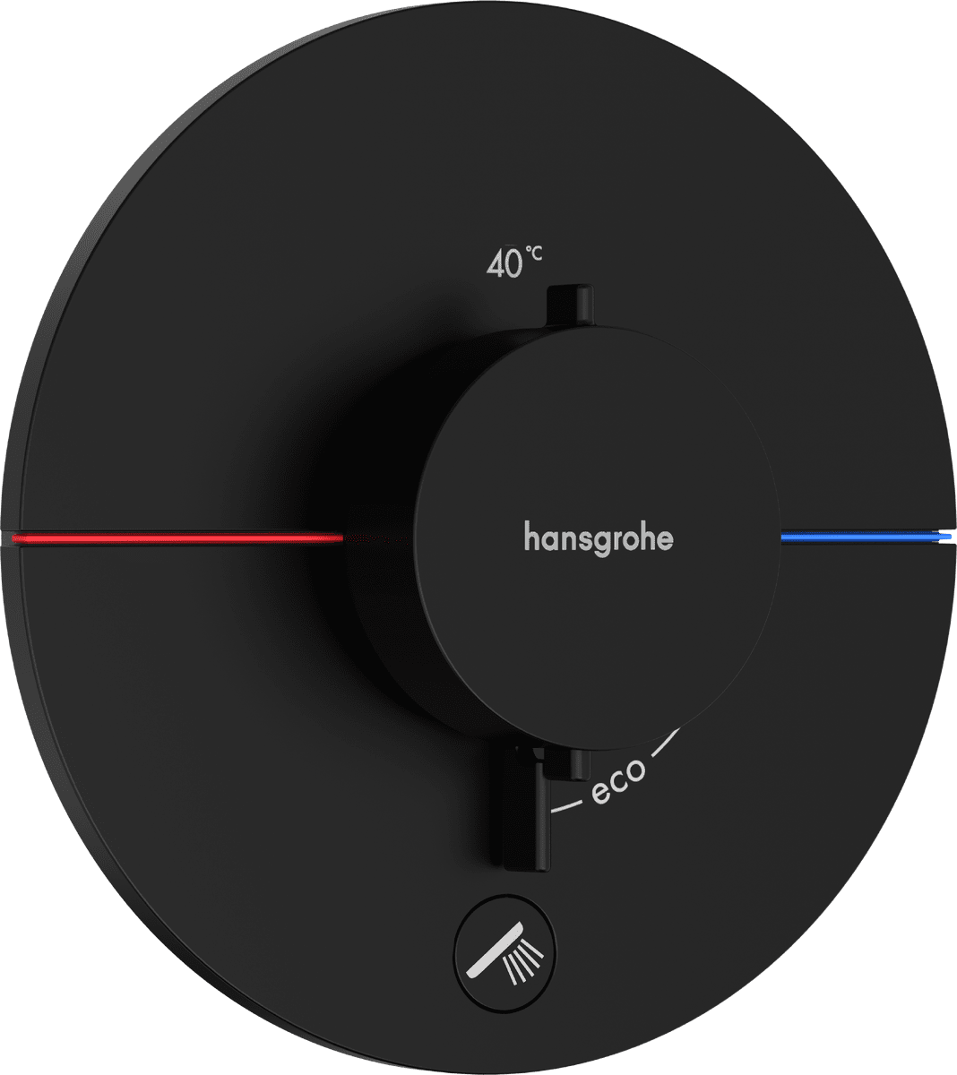 HANSGROHE ShowerSelect Comfort S Termostat pod omítku pro 1 spotřebič a další výtok #15562670 - matná černá