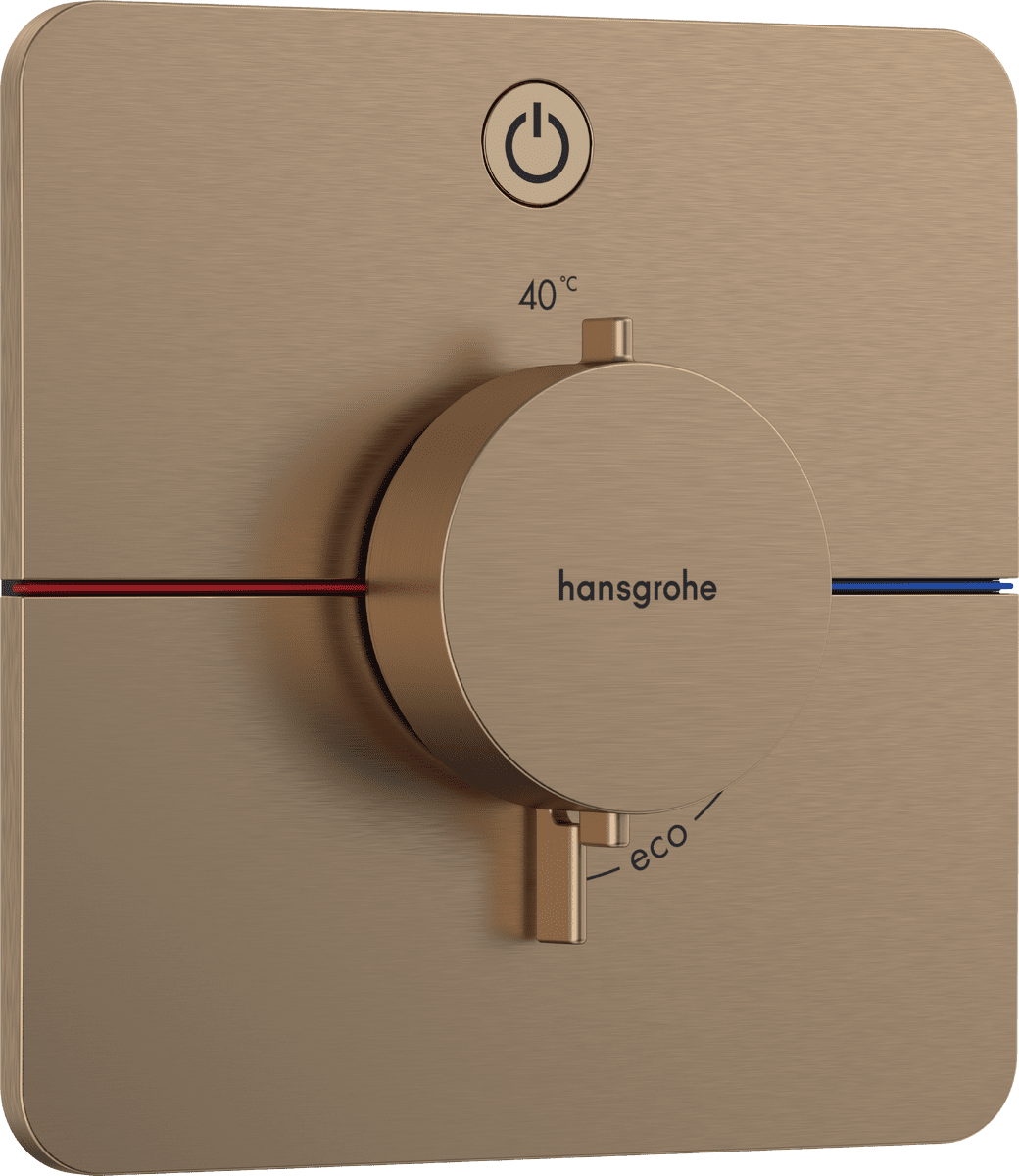 HANSGROHE ShowerSelect Comfort Q Termostat pod omítku pro 1 spotřebič #15581140 - kartáčovaný bronz