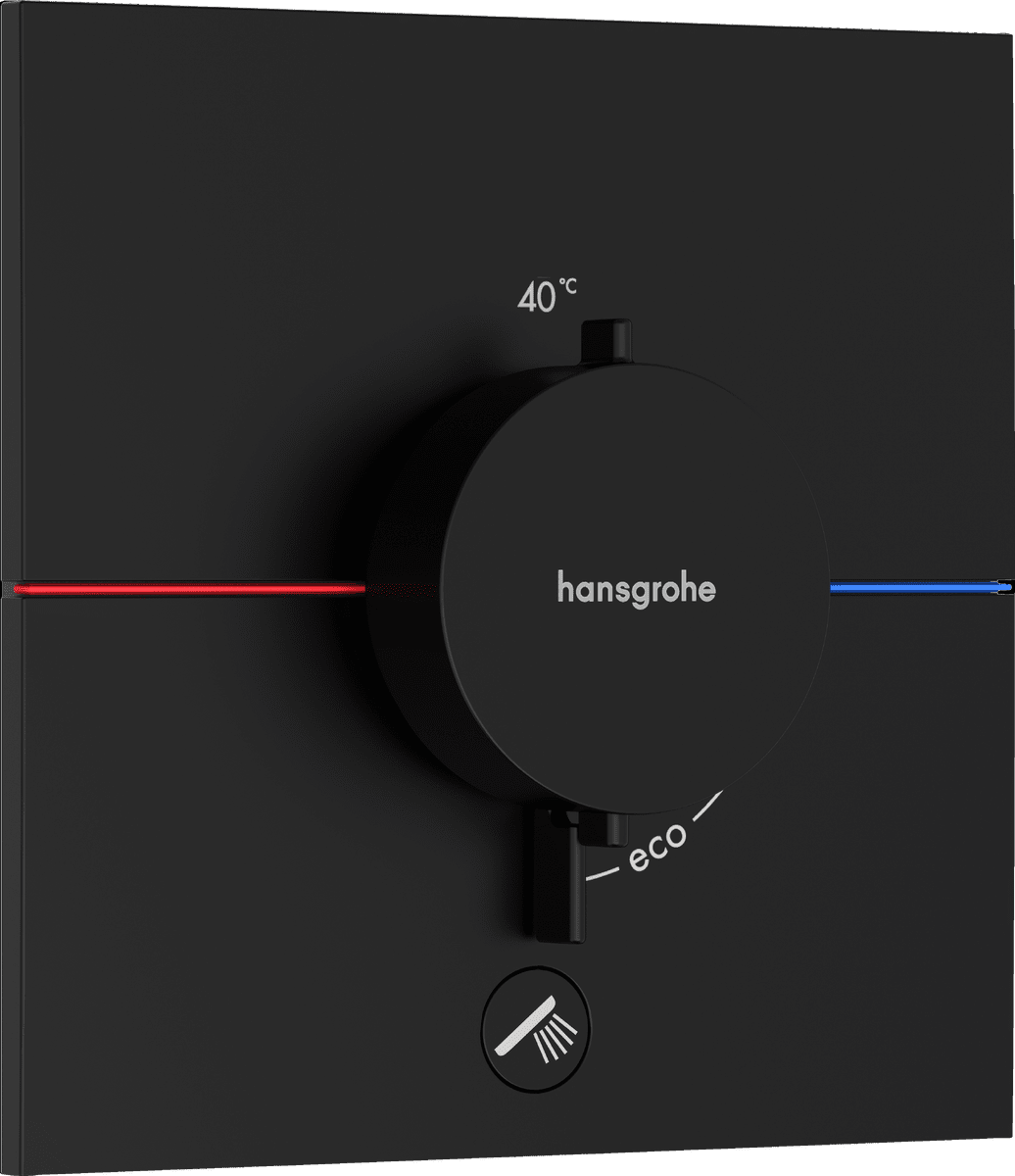 HANSGROHE ShowerSelect Comfort E Termostat pod omítku pro 1 spotřebič a další výtok #15575670 - matná černá