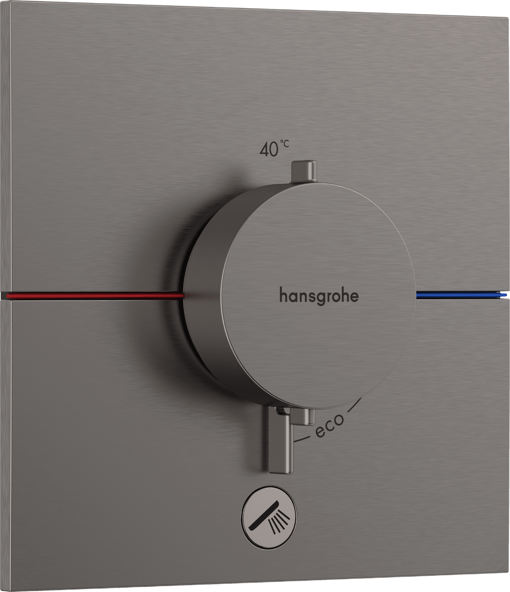 HANSGROHE ShowerSelect Comfort E Termostat pod omítku pro 1 spotřebič a další výtok #15575340 - kartáčovaný černý chrom