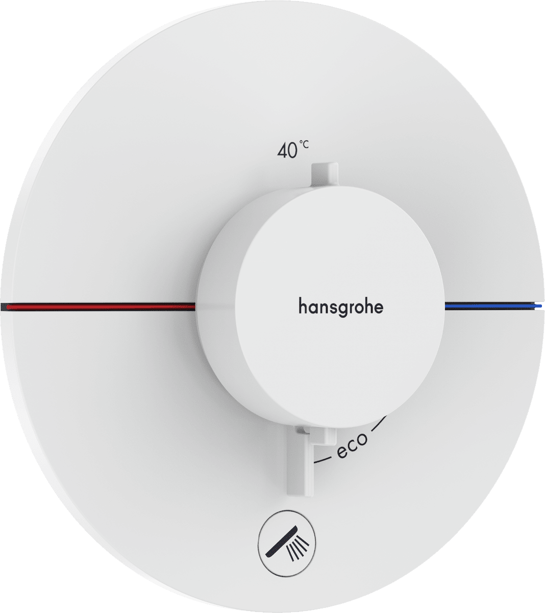 HANSGROHE ShowerSelect Comfort S Termostat pod omítku pro 1 spotřebič a další výtok #15562700 - matná bílá