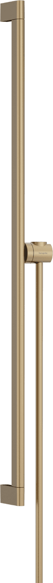 HANSGROHE Unica Sprchová tyč S Puro 90 cm se snadno posuvným držákem ruční sprchy a sprchovou hadicí Isiflex 160 cm #24405140 - kartáčovaný bronz