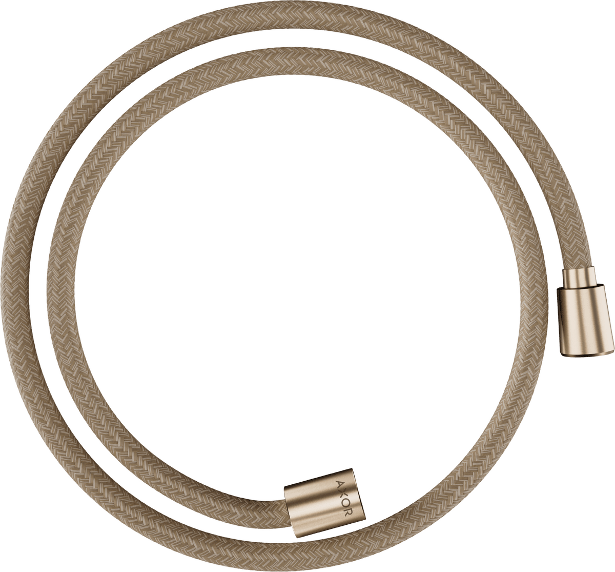 HANSGROHE AXOR ShowerSolutions Textilní sprchová hadice 1,25 m s kónickou a válcovou matkou #28227140 - kartáčovaný bronz