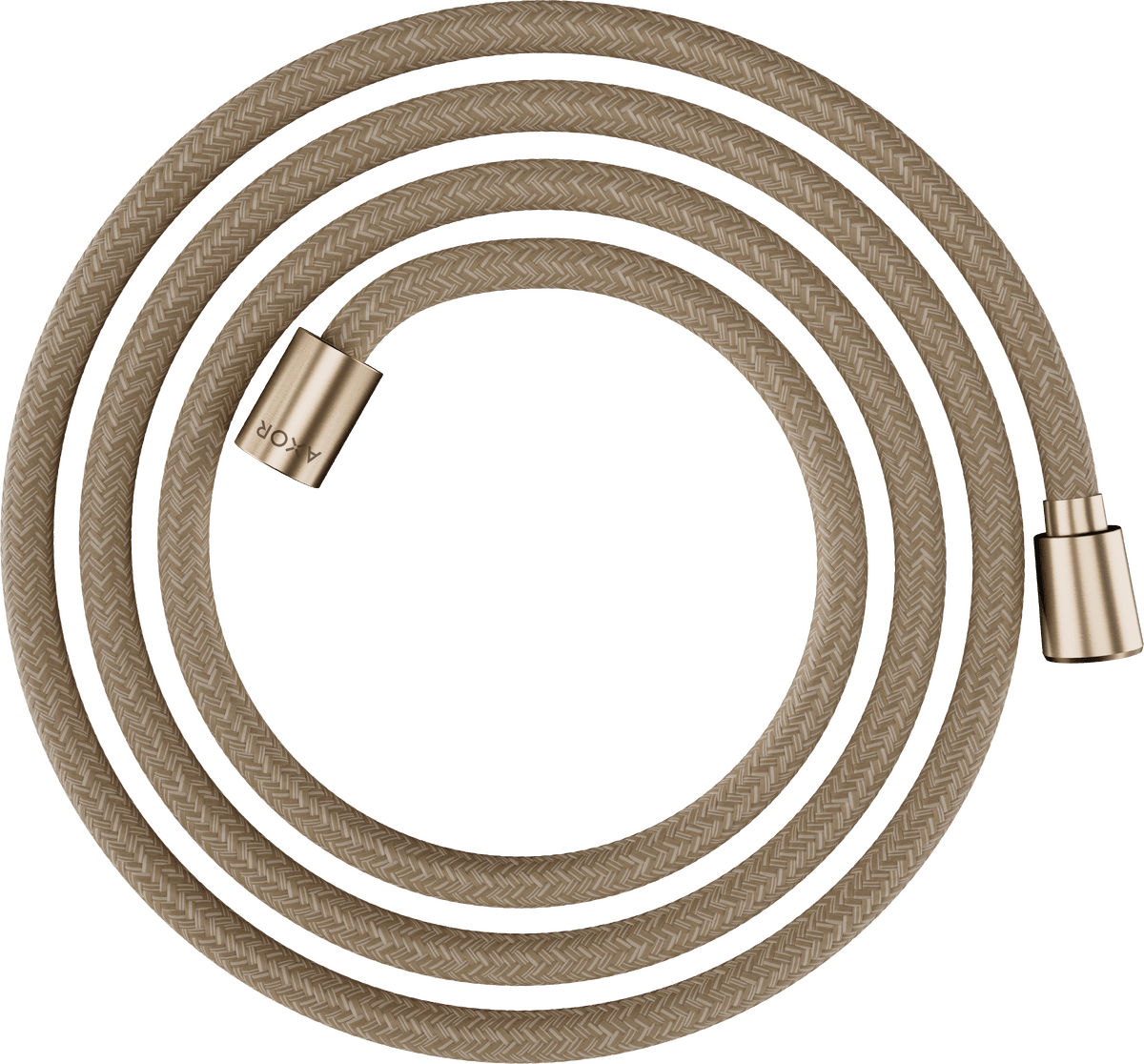 HANSGROHE AXOR ShowerSolutions Textilní sprchová hadice 2 m s kónickou a válcovou matkou #28290140 - kartáčovaný bronz