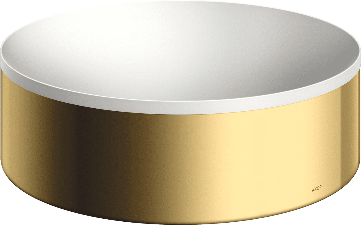 HANSGROHE Umyvadlo AXOR Suite na desku 300 bez otvoru pro baterii a přepadu #42000990 - Polished Gold Optic