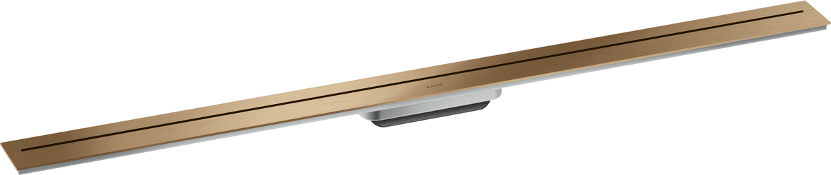 HANSGROHE AXOR Drain Vrchní sada sprchového žlabu 1200 pro montáž ke stěně #42529140 - kartáčovaný bronz