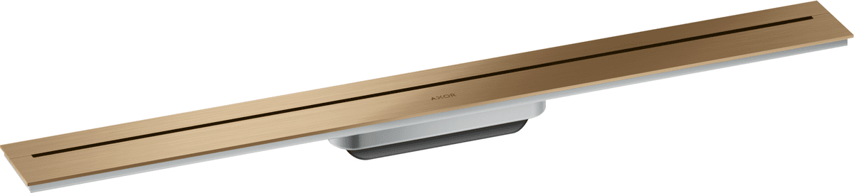 HANSGROHE AXOR Drain Vrchní sada sprchového žlabu 800 pro montáž ke stěně #42526140 - kartáčovaný bronz