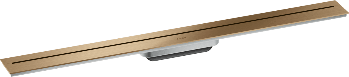 HANSGROHE AXOR Drain Vrchní sada sprchového žlabu 900 pro montáž ke stěně #42527140 - kartáčovaný bronz