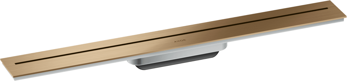 HANSGROHE AXOR Drain Vrchní sada sprchového žlabu 700 pro montáž ke stěně #42525140 - kartáčovaný bronz