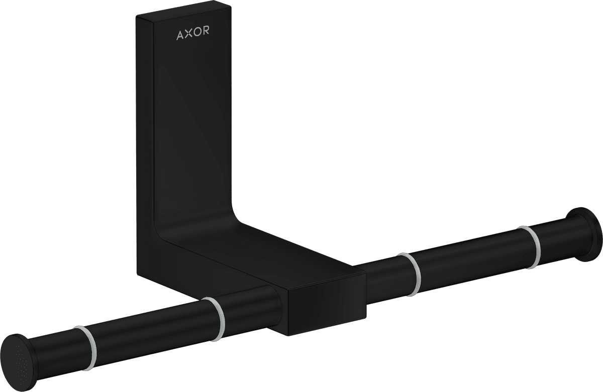 HANSGROHE AXOR Universal Rectangular Držák na toaletní papír dvojitý #42657670 - matná černá