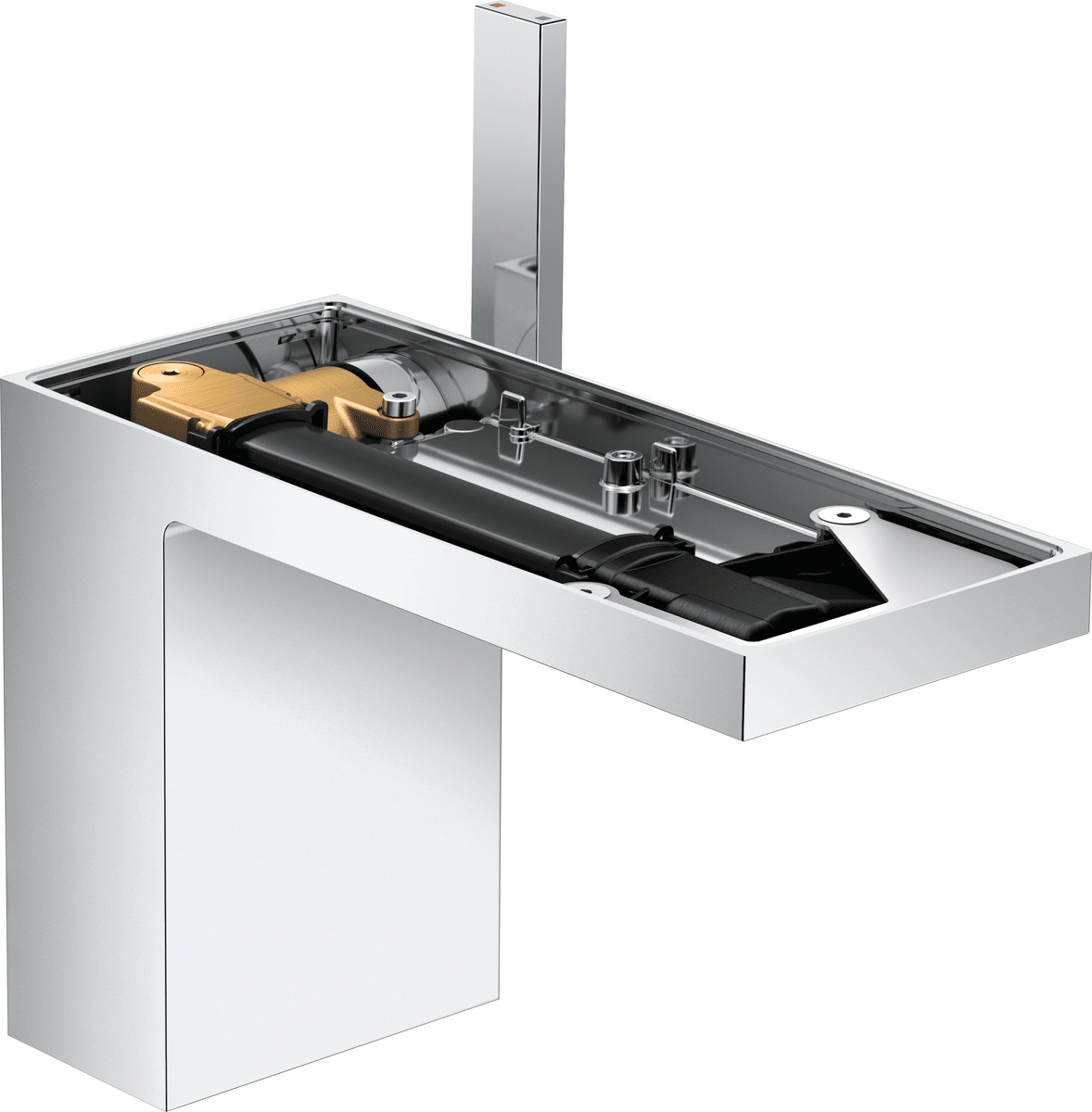 HANSGROHE AXOR MyEdition Páková umyvadlová baterie 110 s odtokovou soupravou Push-Open, bez destičky #47032000 - chrom