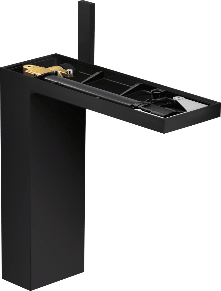 HANSGROHE AXOR MyEdition Páková umyvadlová baterie 230 pro umyvadlové mísy s odtokovou soupravou Push-Open, bez destičky #47022670 - matná černá