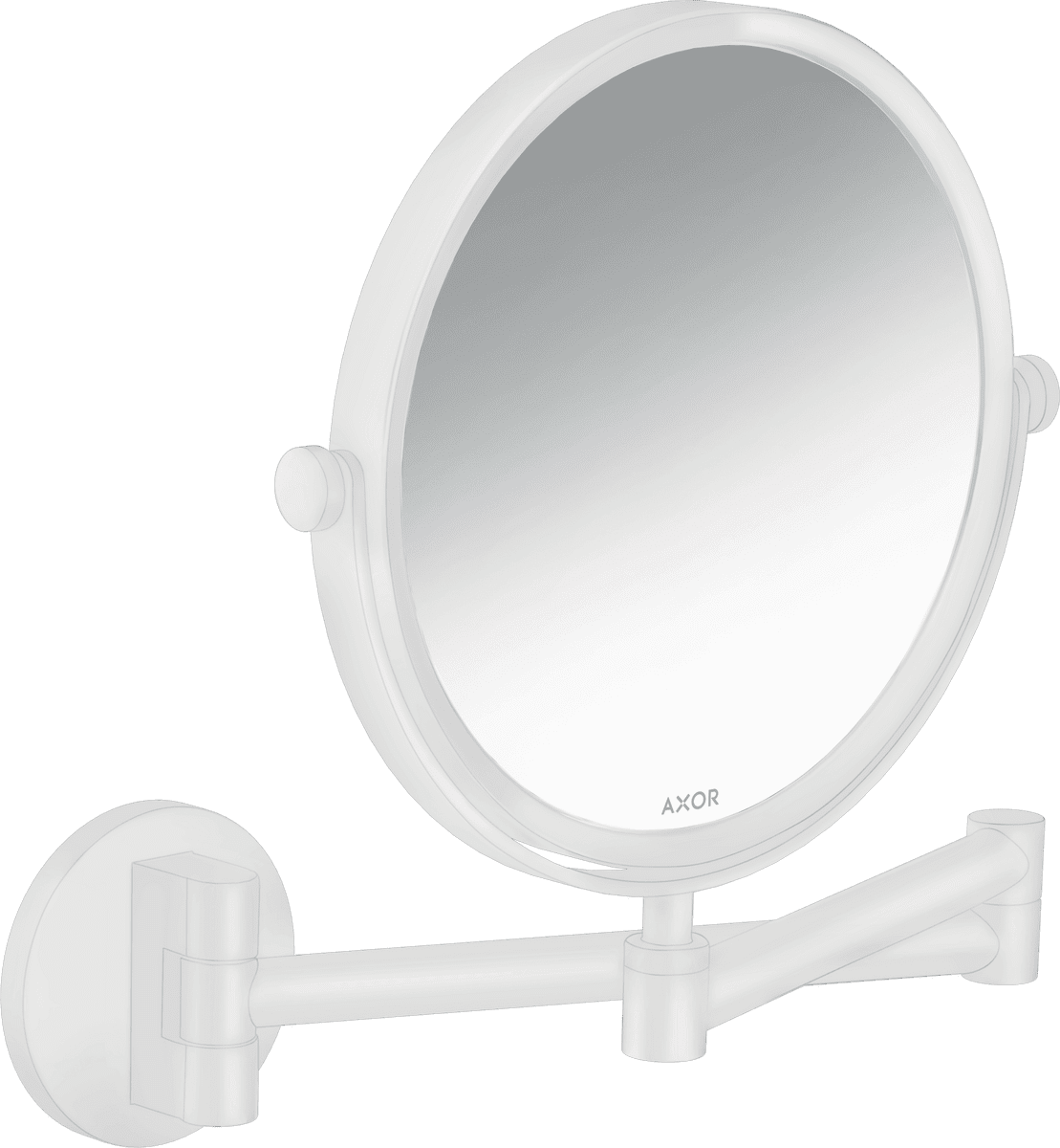 HANSGROHE AXOR Universal Circular Kosmetické zrcadlo #42849700 - matná bílá