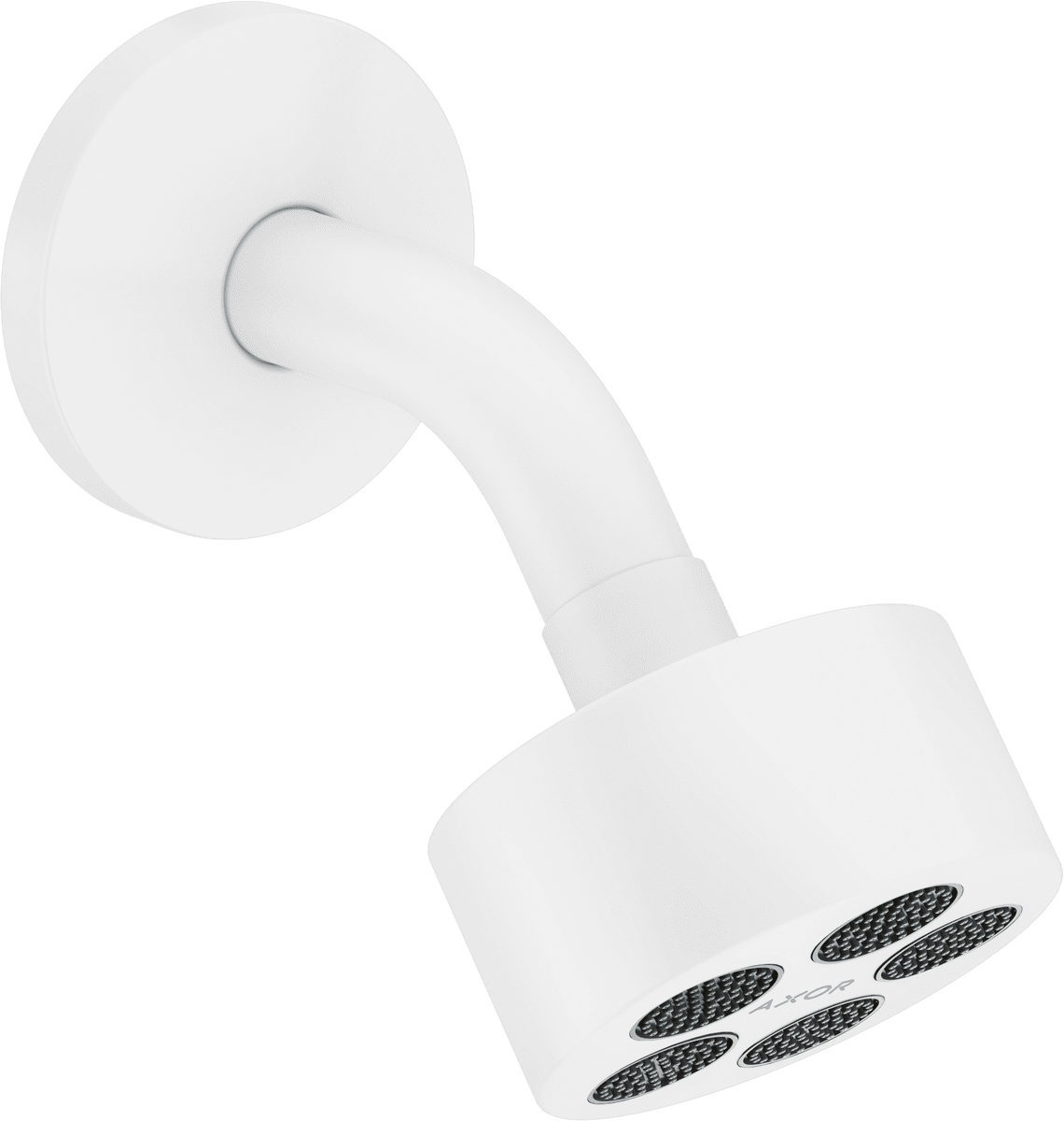HANSGROHE AXOR One Horní sprcha 75 1jet EcoSmart se sprchovým ramenem #48490700 - matná bílá
