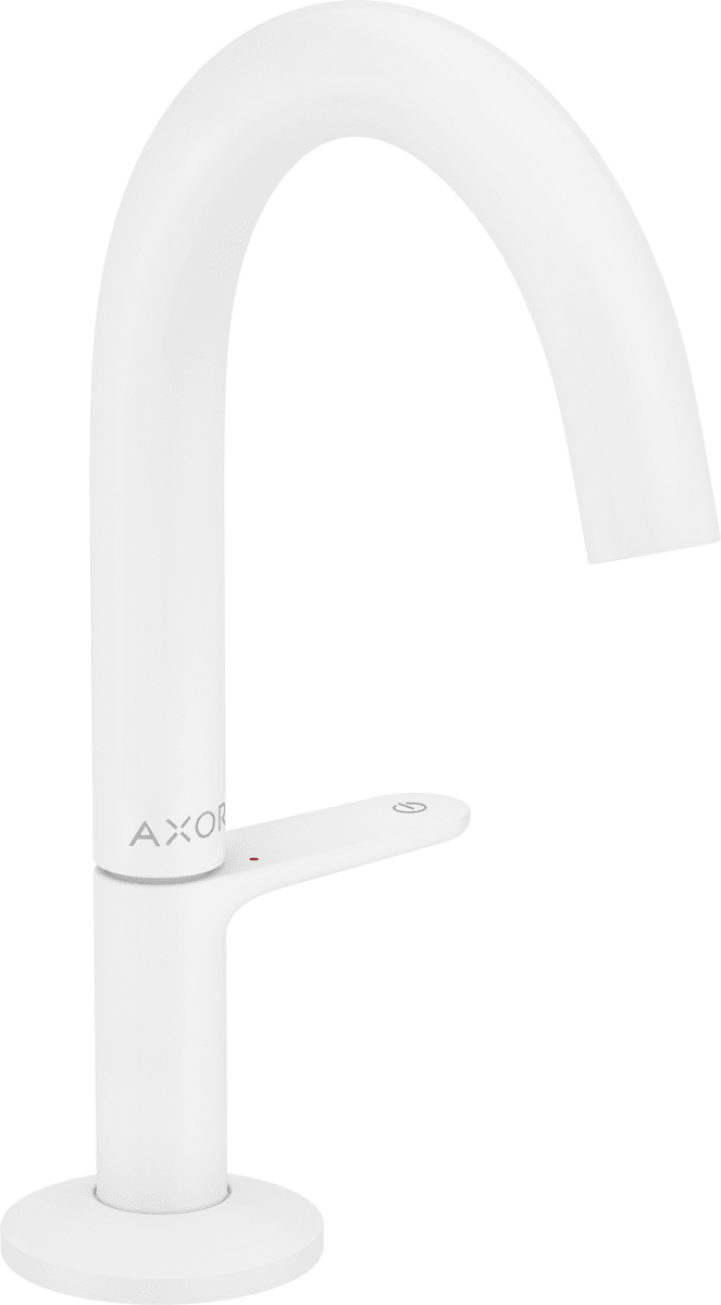 HANSGROHE AXOR One Umyvadlová baterie Select 140 s odtokovou soupravou Push-Open #48010700 - matná bílá