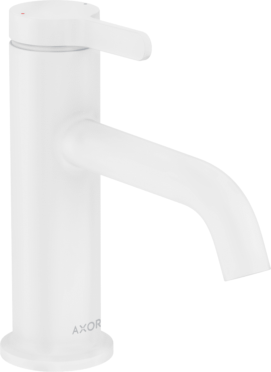 HANSGROHE AXOR One Páková umyvadlová baterie 70 s páčkovou rukojetí a odtokovou soupravou #48001700 - matná bílá