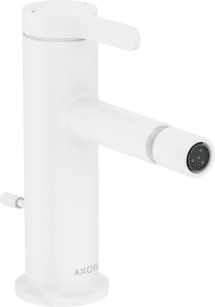 HANSGROHE AXOR One Páková bidetová baterie s odtokovou soupravou s táhlem #48210700 - matná bílá