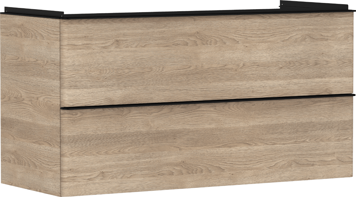 HANSGROHE Xelu Q Skříňka pod umyvadlo přírodní dub 1180/475 se 2 zásuvkami #54037670 - přírodní dub