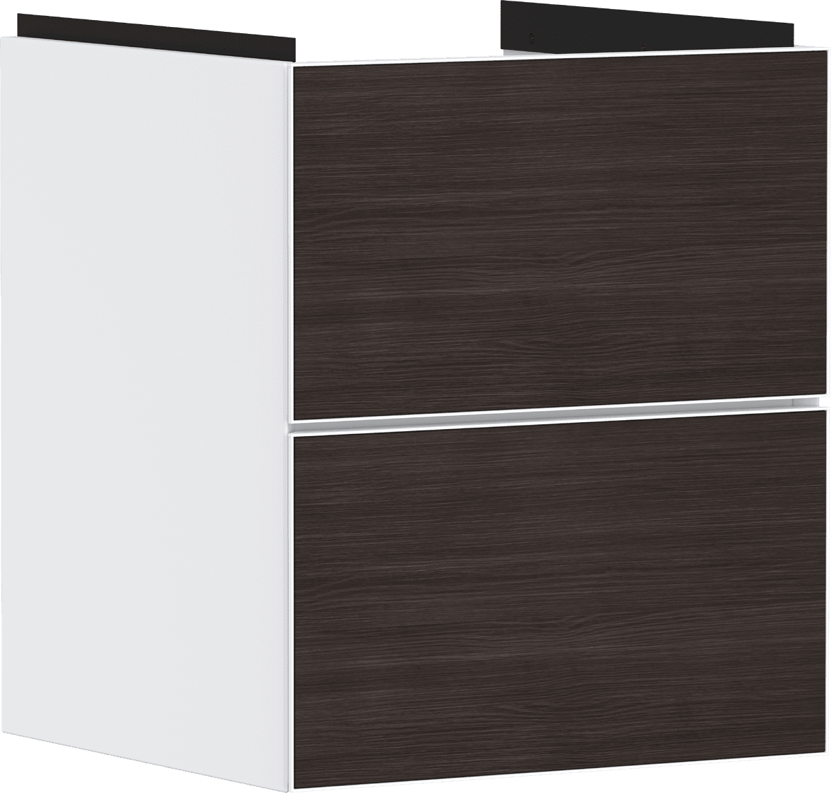 HANSGROHE Xevolos E Skříňka matná bílá 480/475 pro umývátko, se 2 zásuvkami #54172730 - matná bílá