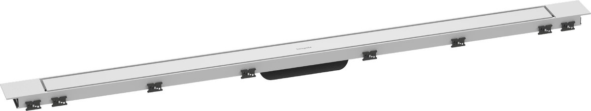 HANSGROHE RainDrain Match Plus Vrchní sada sprchového žlabu 1200 s výškově stavitelným rámem #56218700 - matná bílá