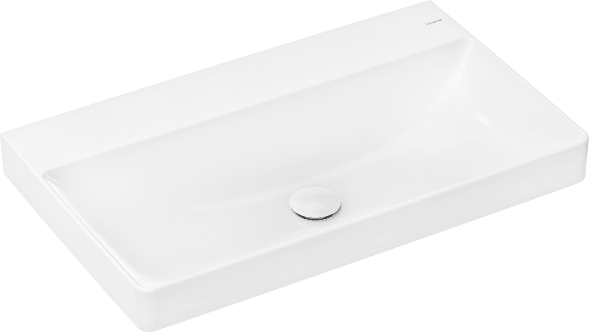 HANSGROHE Xelu Q Umyvadlo 800/480 bez otvoru pro baterii a bez přepadu, SmartClean #61021450 - bílá