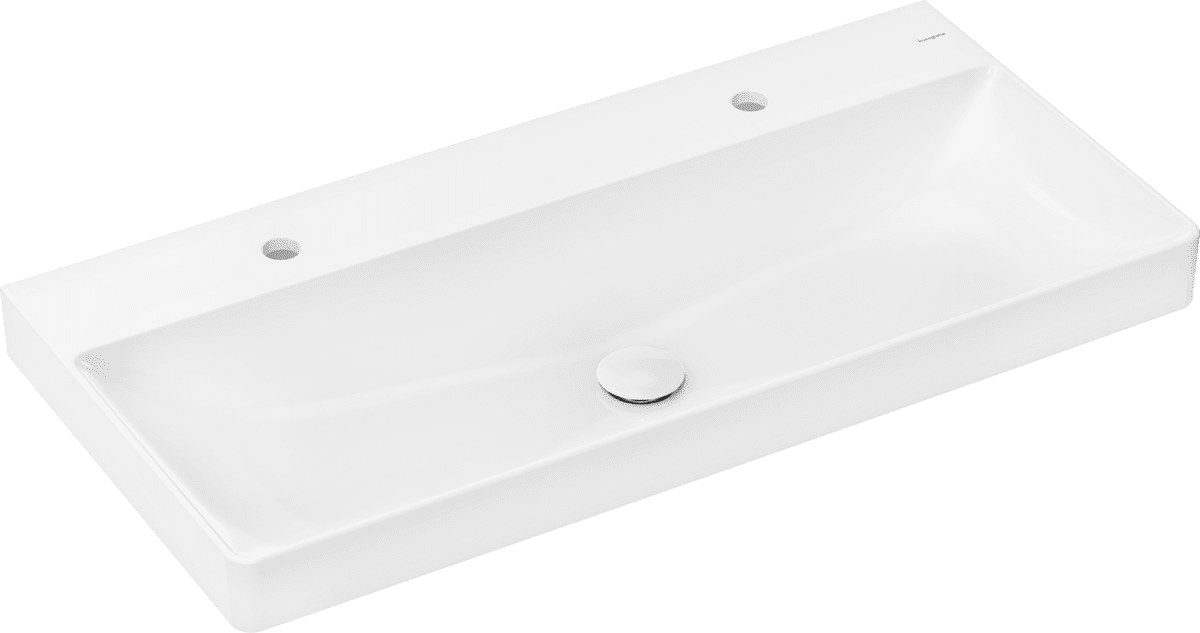 HANSGROHE Xelu Q Umyvadlo 1000/480 se 2 otvory pro baterii bez přepadu, SmartClean #61037450 - bílá