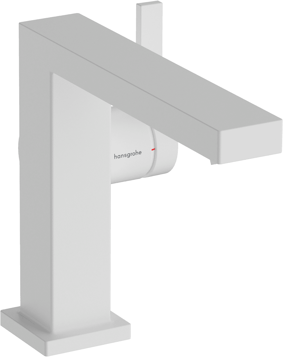 HANSGROHE Tecturis E Páková umyvadlová baterie 110 Fine CoolStart EcoSmart+ s odtokovou soupravou Push-Open #73020700 - matná bílá