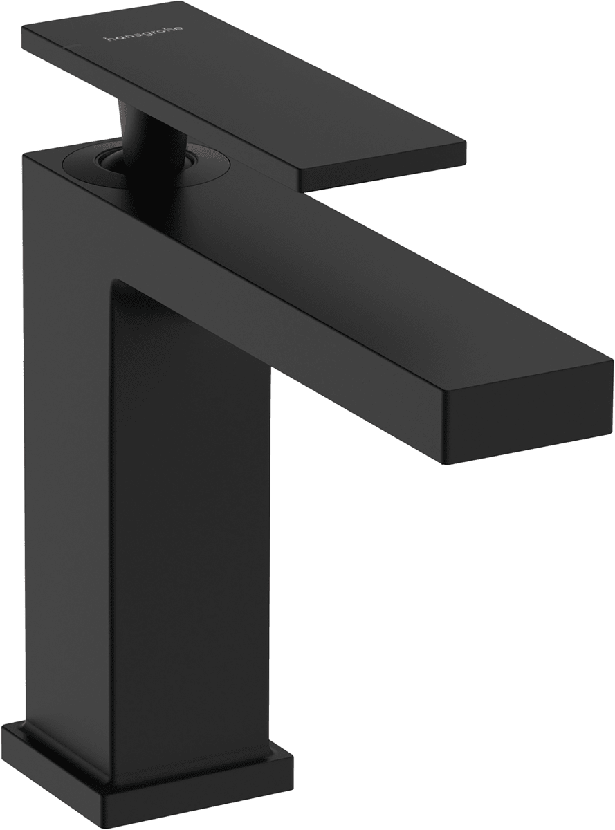 HANSGROHE Tecturis E Páková umyvadlová baterie 110 EcoSmart+ s odtokovou soupravou s táhlem #73010670 - matná černá