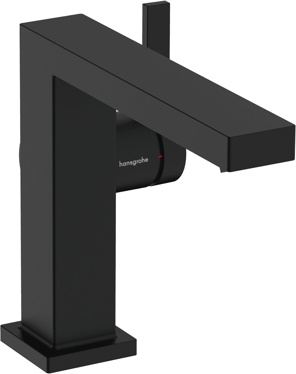 HANSGROHE Tecturis E Páková umyvadlová baterie 110 Fine CoolStart EcoSmart+ s odtokovou soupravou Push-Open #73020670 - matná černá