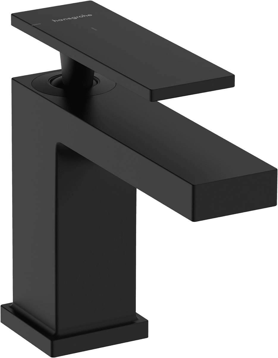 HANSGROHE Tecturis E Páková umyvadlová baterie 80 CoolStart EcoSmart+ s odtokovou soupravou s táhlem #73002670 - matná černá