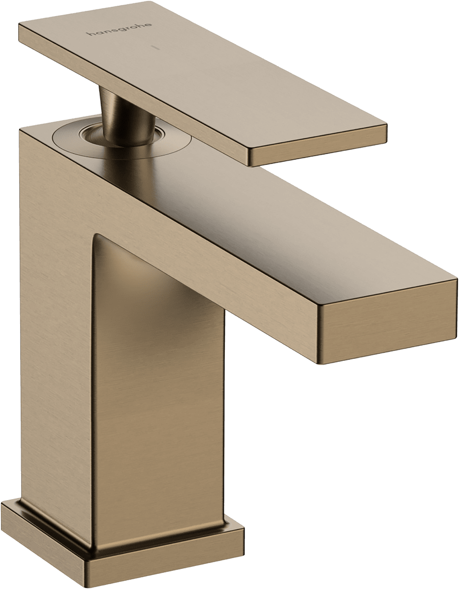 HANSGROHE Tecturis E Stojánkový ventil 80 EcoSmart+ s páčkovou rukojetí pro studenou nebo předem nastavenou vodu bez odtokové soupravy #73013140 - kartáčovaný bronz