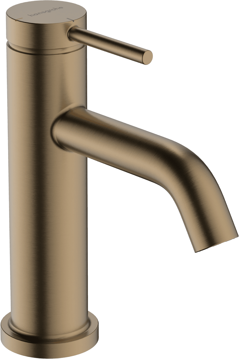 HANSGROHE Tecturis S Páková umyvadlová baterie 80 CoolStart EcoSmart+ s odtokovou soupravou s táhlem #73302140 - kartáčovaný bronz