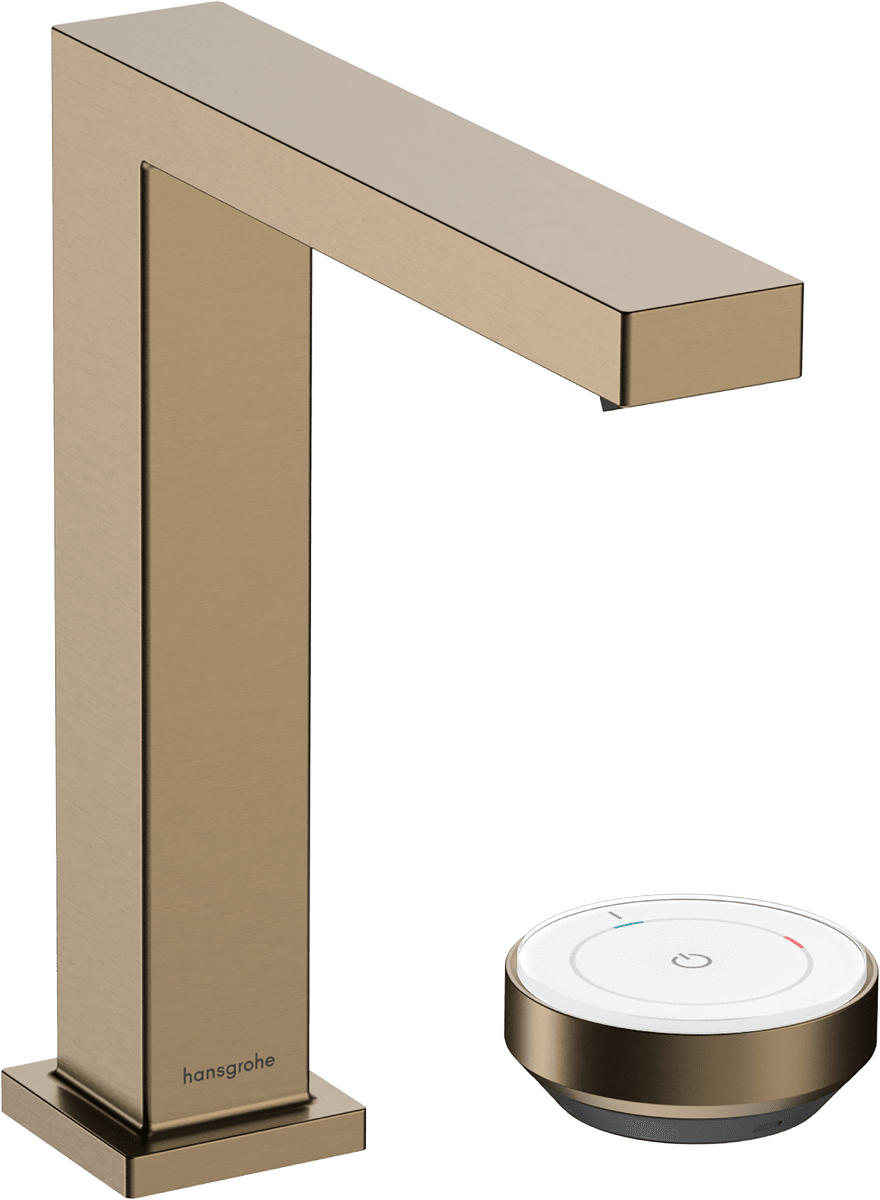 HANSGROHE Tecturis E 2otvorová umyvadlová baterie 150 CoolStart EcoSmart+ s odtokovou soupravou #73053140 - kartáčovaný bronz