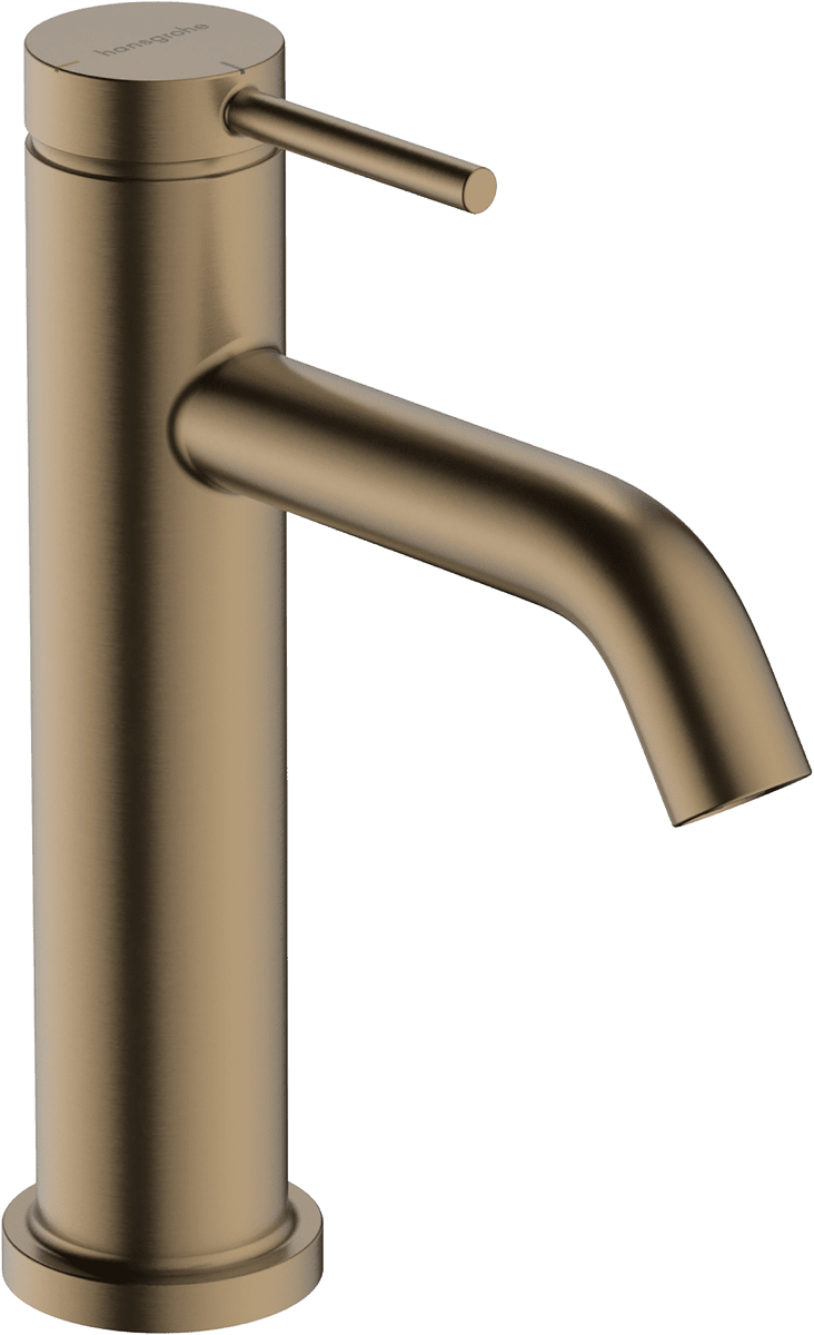 HANSGROHE Tecturis S Páková umyvadlová baterie 110 CoolStart EcoSmart+ s odtokovou soupravou s táhlem #73314140 - kartáčovaný bronz