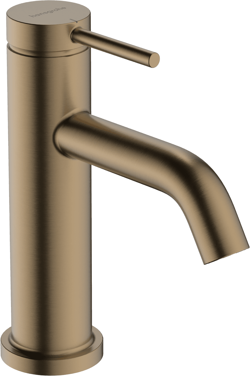 HANSGROHE Tecturis S Stojánkový ventil 80 EcoSmart+ s páčkovou rukojetí pro studenou nebo předem nastavenou vodu bez odtokové soupravy #73313140 - kartáčovaný bronz