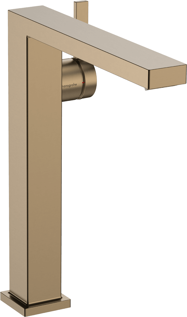 HANSGROHE Tecturis E Páková umyvadlová baterie 240 Fine CoolStart EcoSmart+ pro umyvadlové mísy s odtokovou soupravou Push-Open #73070140 - kartáčovaný bronz