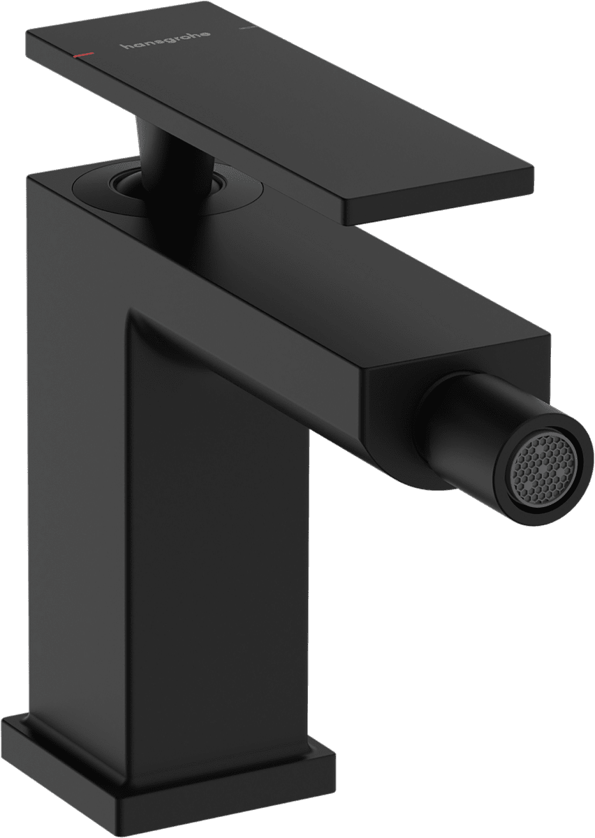 HANSGROHE Tecturis E Páková bidetová baterie s odtokovou soupravou s táhlem #73200670 - matná černá