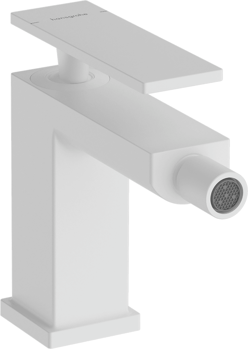 HANSGROHE Tecturis E Páková bidetová baterie s odtokovou soupravou s táhlem #73200700 - matná bílá