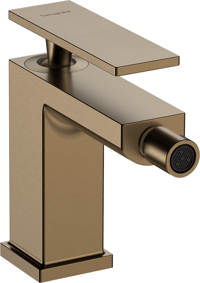 HANSGROHE Tecturis E Páková bidetová baterie s odtokovou soupravou s táhlem #73200140 - kartáčovaný bronz