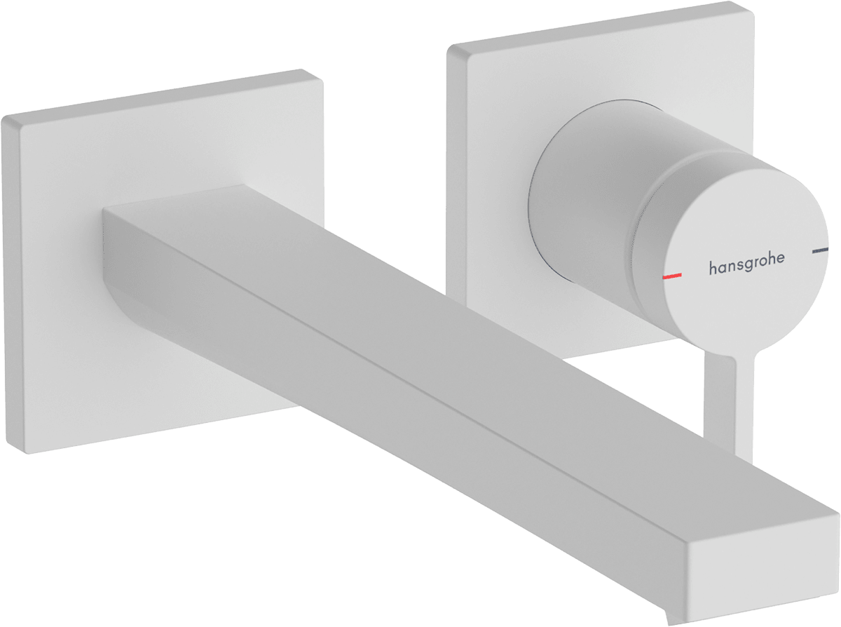 HANSGROHE Tecturis E Páková umyvadlová baterie pod omítku, montáž na stěnu, EcoSmart+ s výtokem 22,5 cm #73051700 - matná bílá