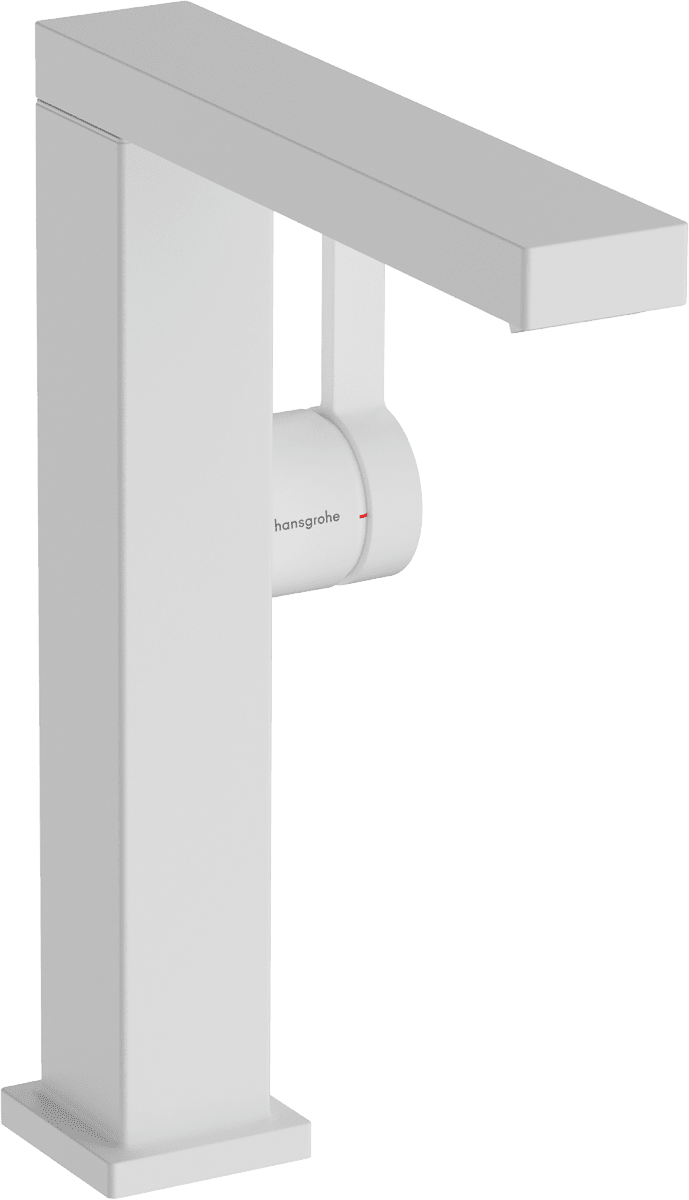 HANSGROHE Tecturis E Páková umyvadlová baterie 210 Fine CoolStart EcoSmart+ s otočným výtokem a odtokovou soupravou s táhlem #73060700 - matná bílá