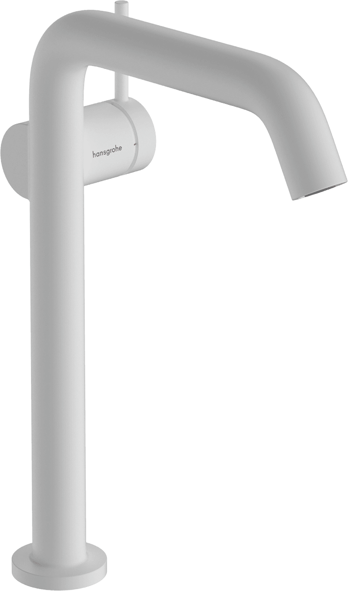 HANSGROHE Tecturis S Páková umyvadlová baterie 240 Fine CoolStart EcoSmart+ pro umyvadlové mísy s odtokovou soupravou Push-Open #73370700 - matná bílá