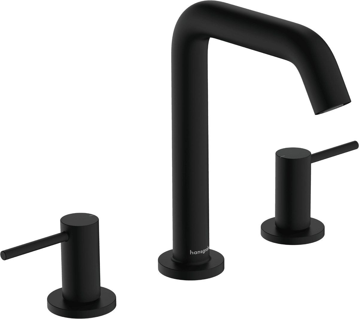 HANSGROHE Tecturis S 3-otvorová umyvadlová baterie 150 EcoSmart+ s výpustí Push-Open #73330670 - Matná černá