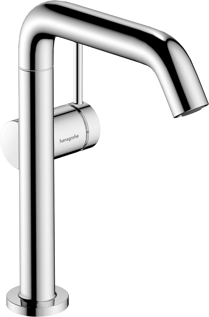 HANSGROHE Tecturis S Páková umyvadlová baterie 210 Fine CoolStart EcoSmart+ s otočným výtokem a odtokovou soupravou Push-Open #73360000 - chrom