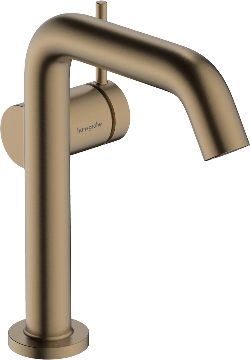 HANSGROHE Tecturis S Páková umyvadlová baterie 150 Fine CoolStart EcoSmart+ s odtokovou soupravou Push-Open #73340140 - kartáčovaný bronz