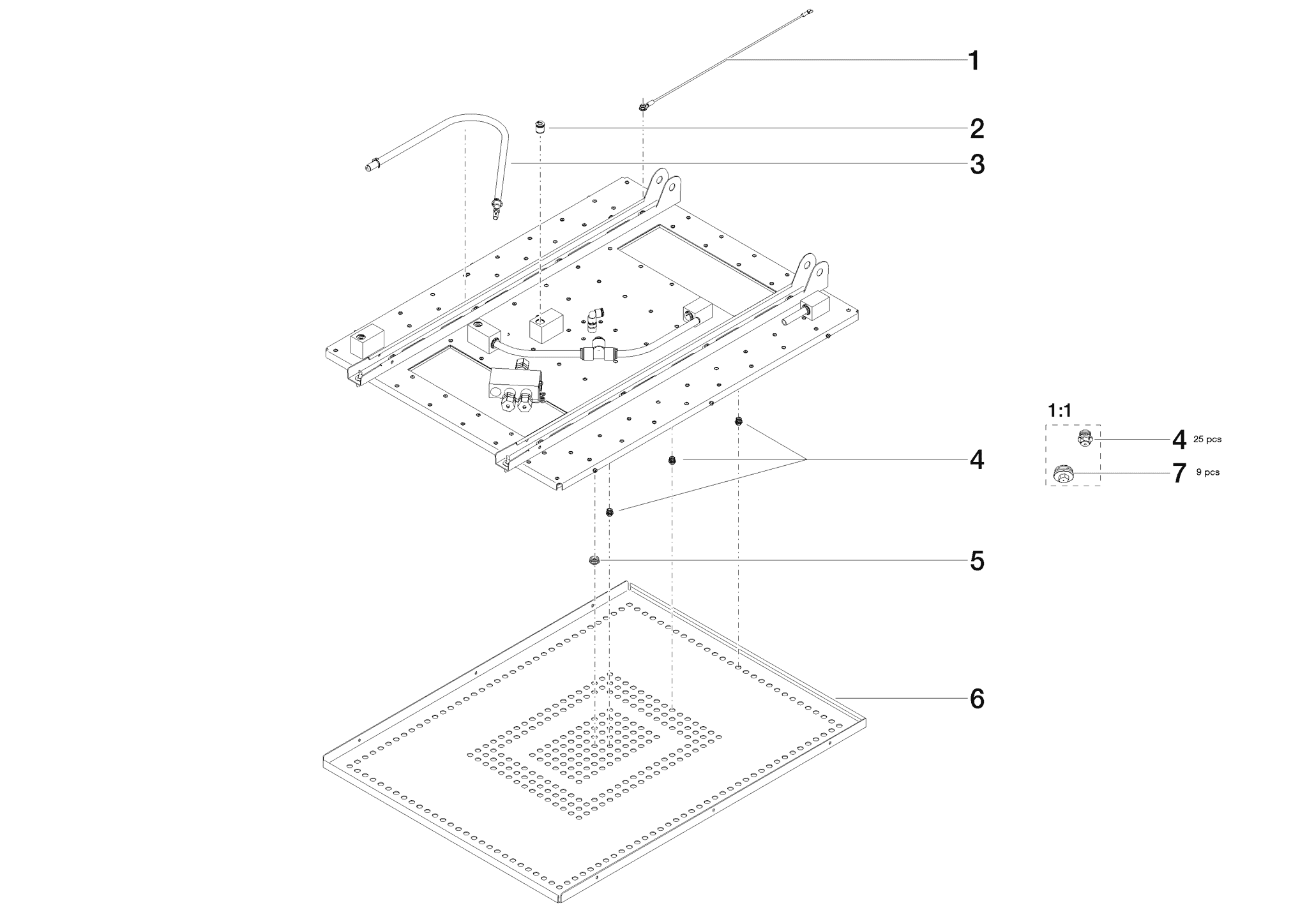 DORNBRACHT Sprchová hlavice pro Sensory Sky 708 x 824 x 81 mm - lesklá nerezová ocel #04110214600-87