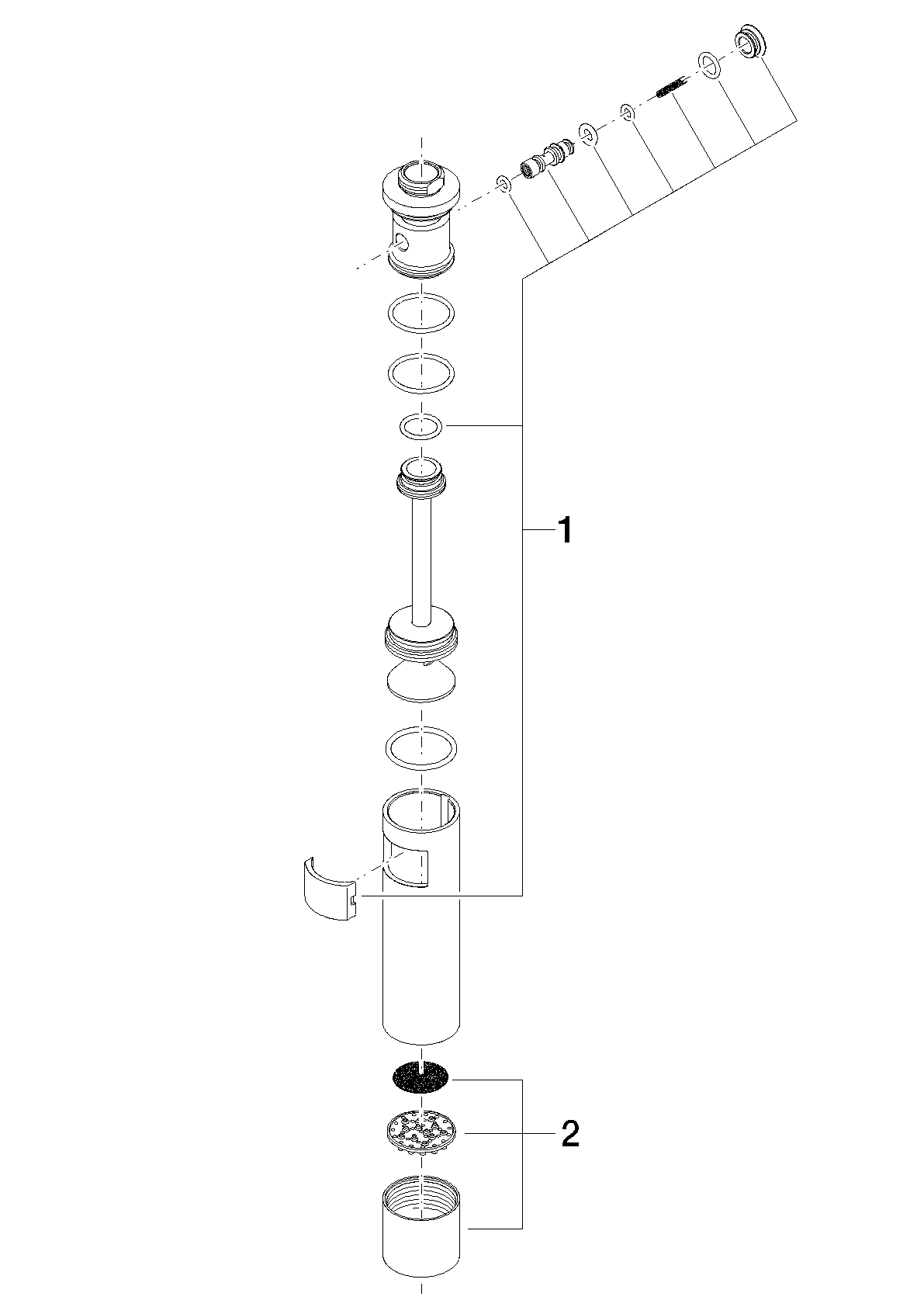 DORNBRACHT Oplachovací sprej - platina #04121109410-08