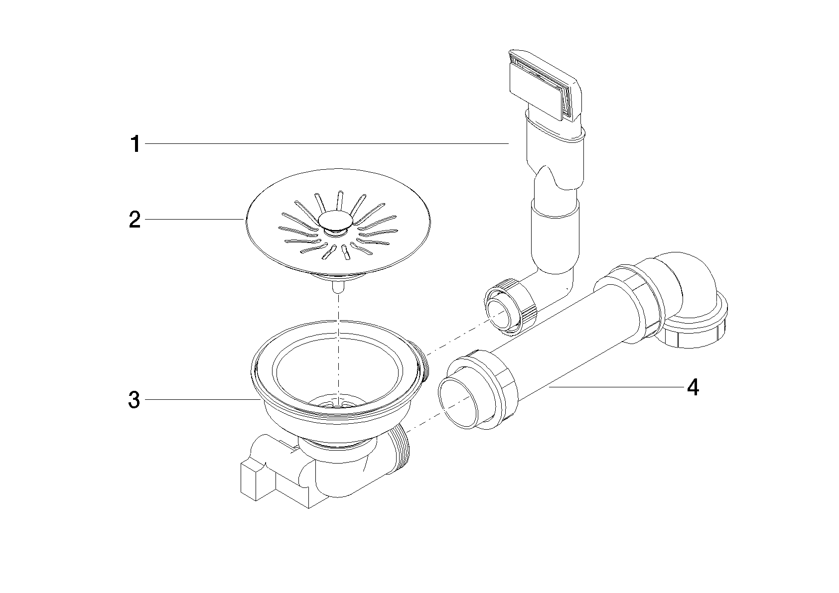 DORNBRACHT Mechanický výsuvný odpad - nerezová ocel #10400003-85