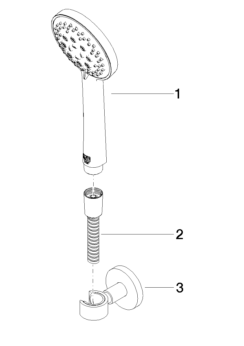 DORNBRACHT Sprchová souprava META FlowReduce s hadicí - černá matná #27805625-330010